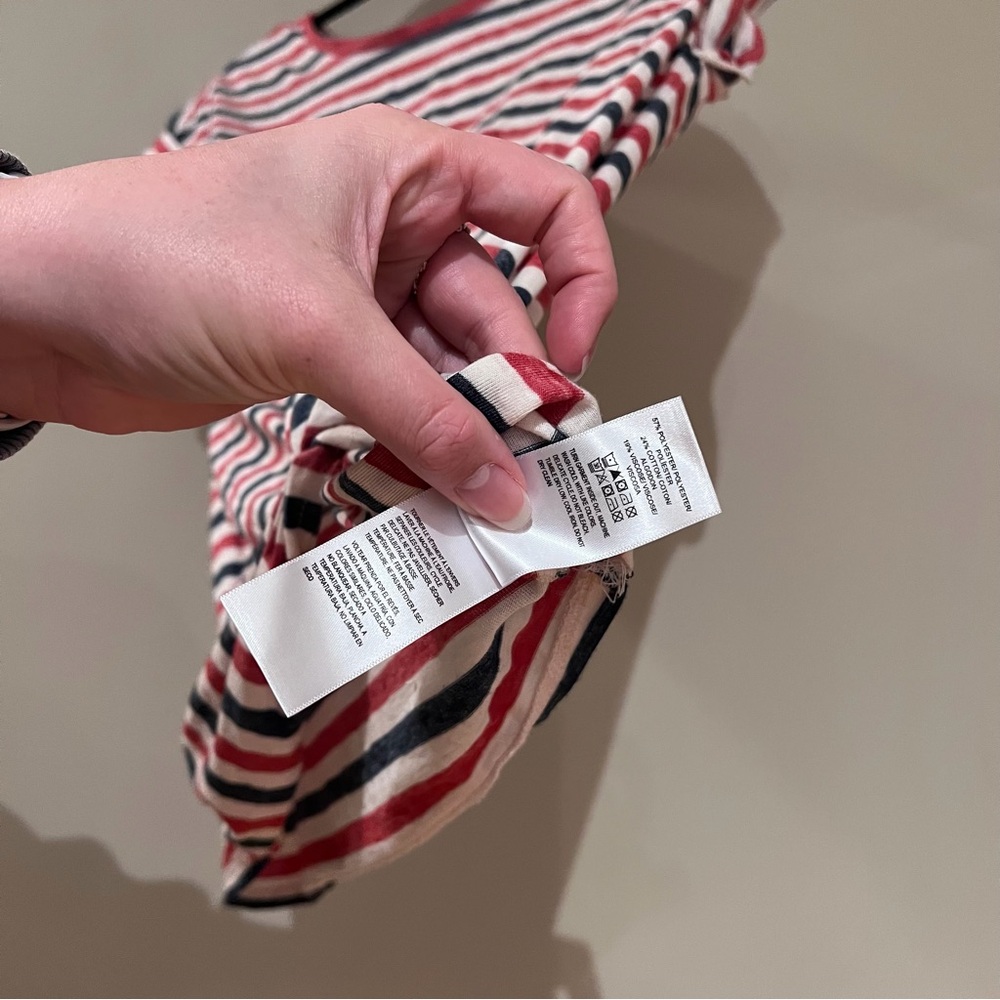 Lucky Brand Red White and Blue Striped Top - Picture 4 of 6